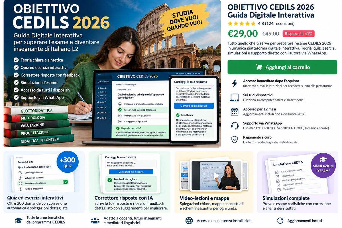 OBIETTIVO CEDILS 2026 – Guida Digitale Interattiva Premium