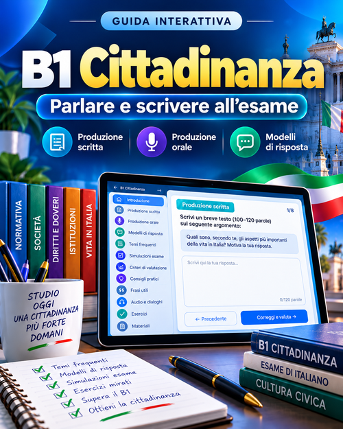 B1 Cittadinanza - Parlare e scrivere all'esame